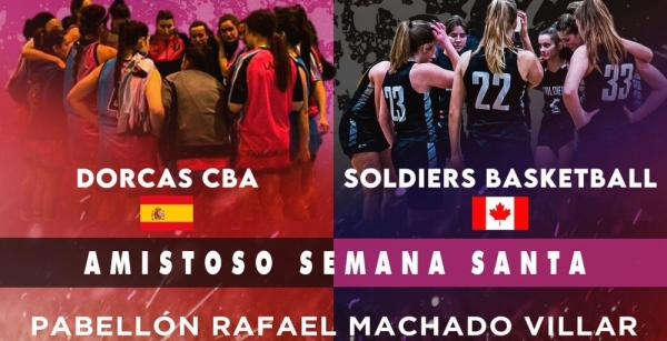 El Senior Dorcas Femenino se enfrenta al Soldiers Basketball de Canadá